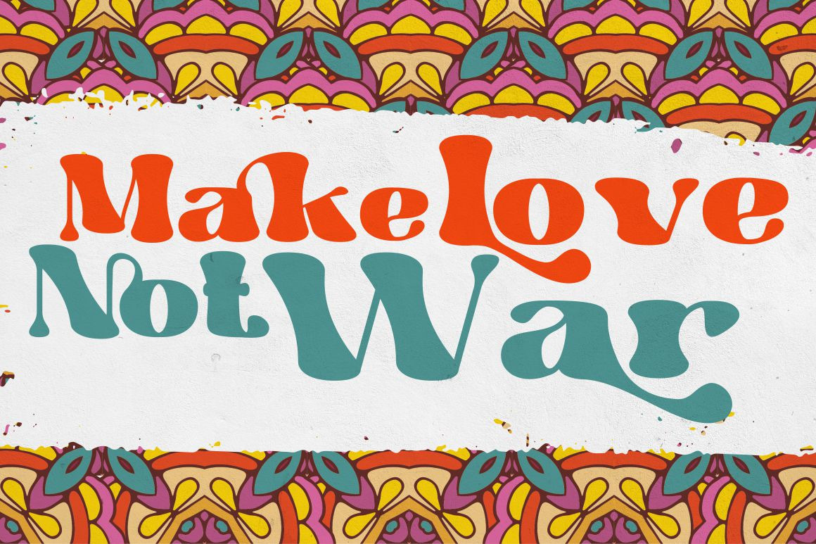 Hippie Vintage - Vintage Sans Font Hippie Vintage - Vintage Sans Font