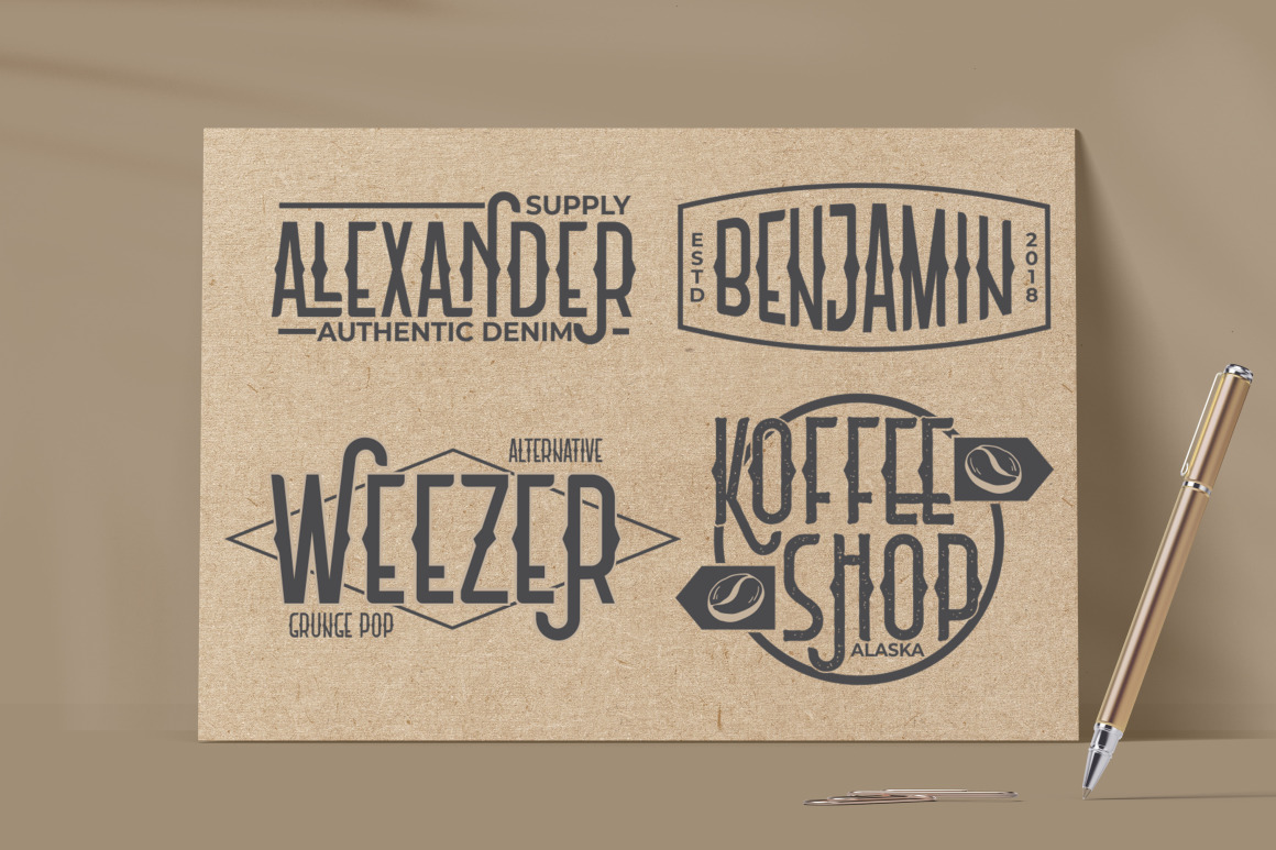 Old Spokes - Vintage Display Font Old Spokes - Vintage Display Font