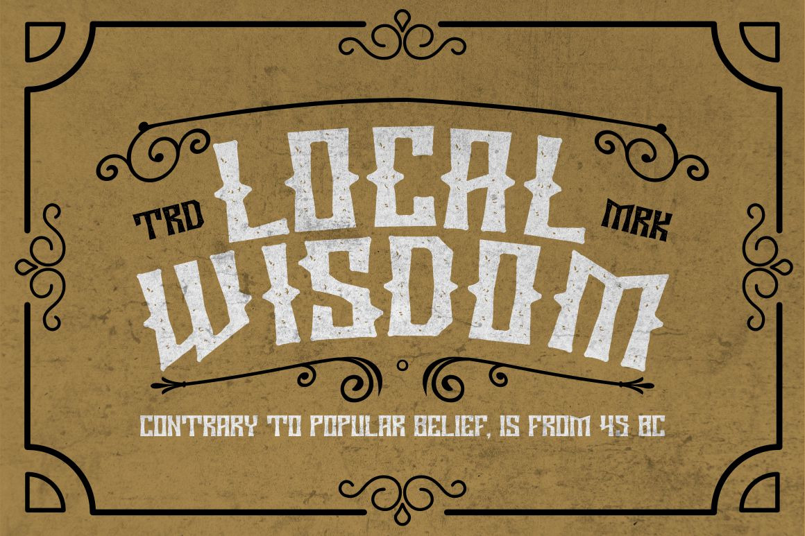 Wooden Bridge - Vintage Display Font Wooden Bridge - Vintage Display Font