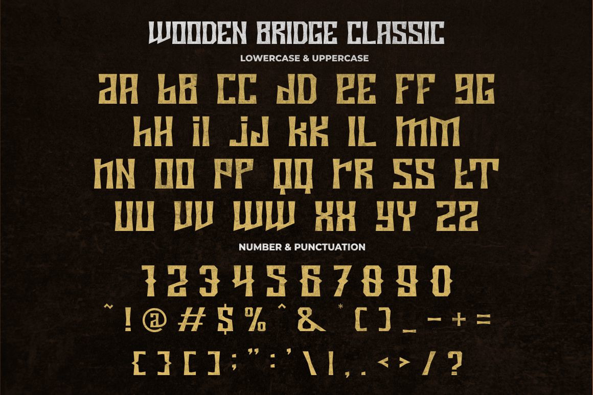 Wooden Bridge - Vintage Display Font Wooden Bridge - Vintage Display Font