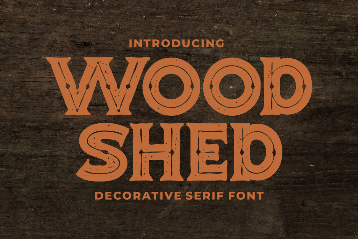 Woodshed - Decorative Serif Font Woodshed - Decorative Serif Font