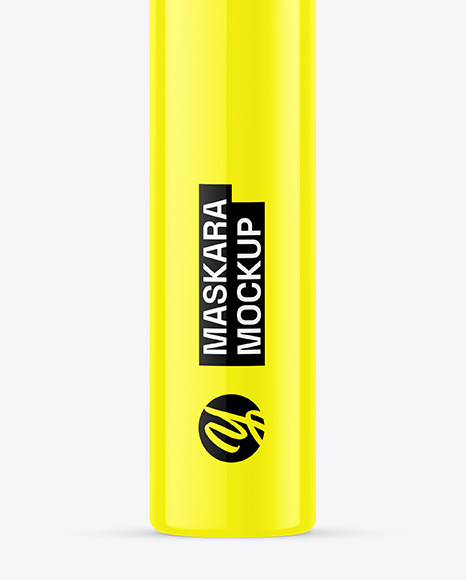 Glossy Mascara Tube Mockup