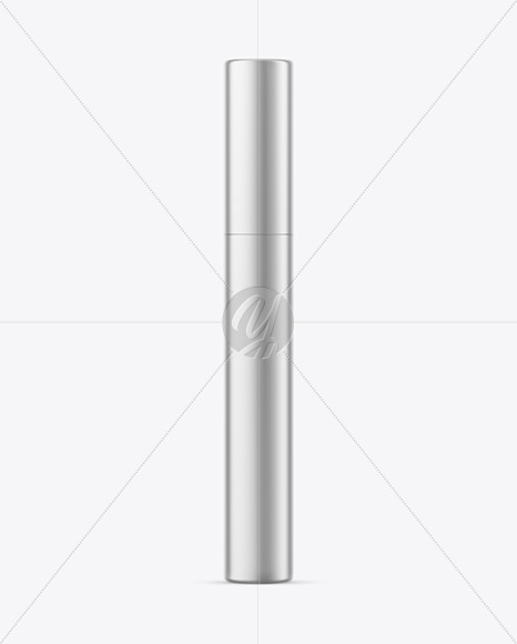 Matte Metallic Mascara Tube Mockup