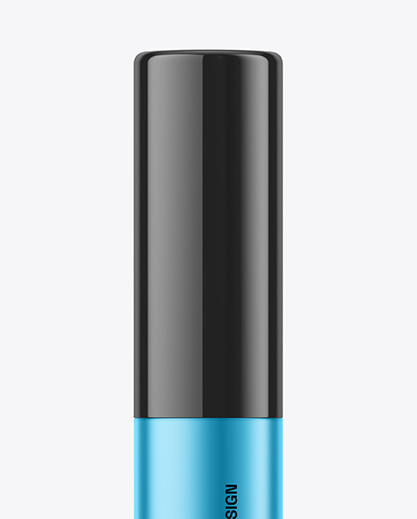 Matte Metallic Mascara Tube Mockup