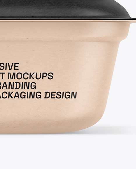 Kraft Paper Food Tray Mockup