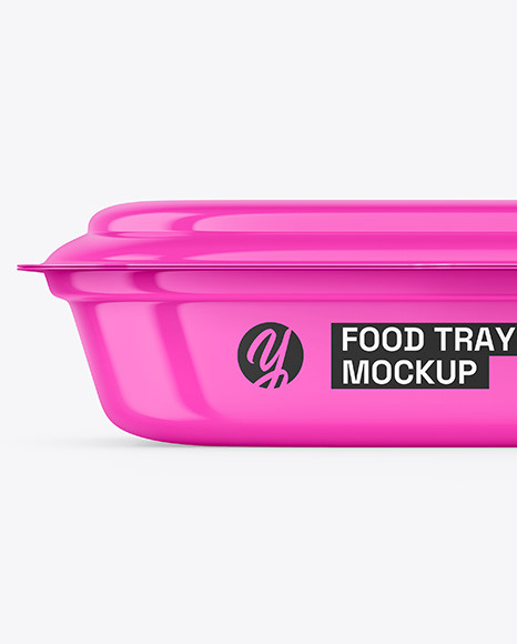 Glossy Food Container Mockup