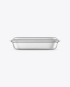 Matte Metallic Food Container Mockup