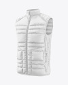 Men's Down Vest Mockup - Half Side View