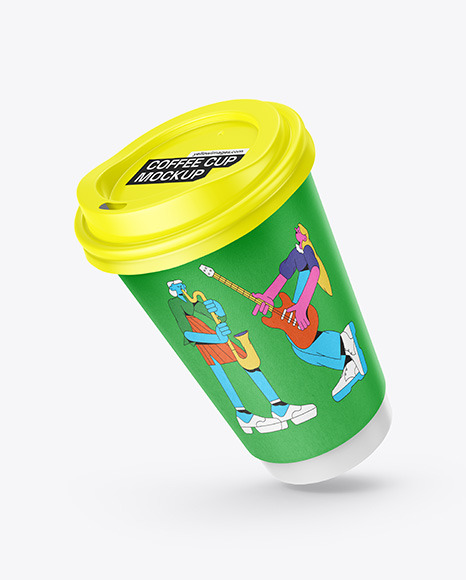 Kraft Paper Coffee Cup Mockup