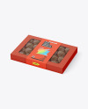 Box of Chocolate Sweets Mockup