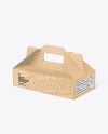 Kraft Paper Box w/ Handle Mockup