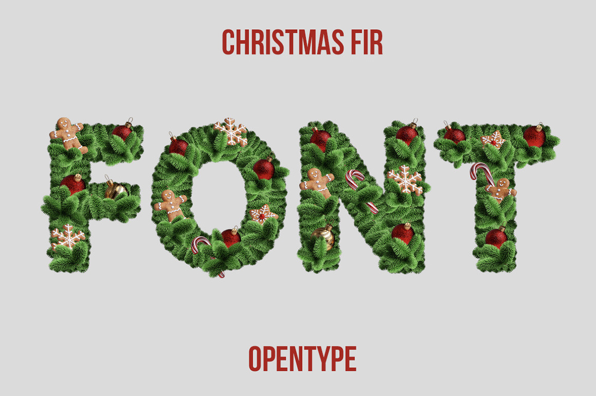 Christmas Fir Font