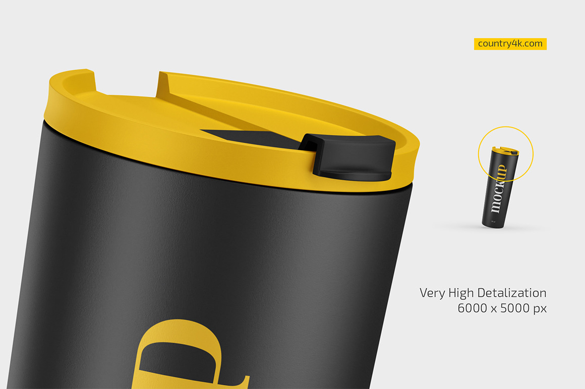 Straw/Flip Lid Tumbler 28 oz Mockup