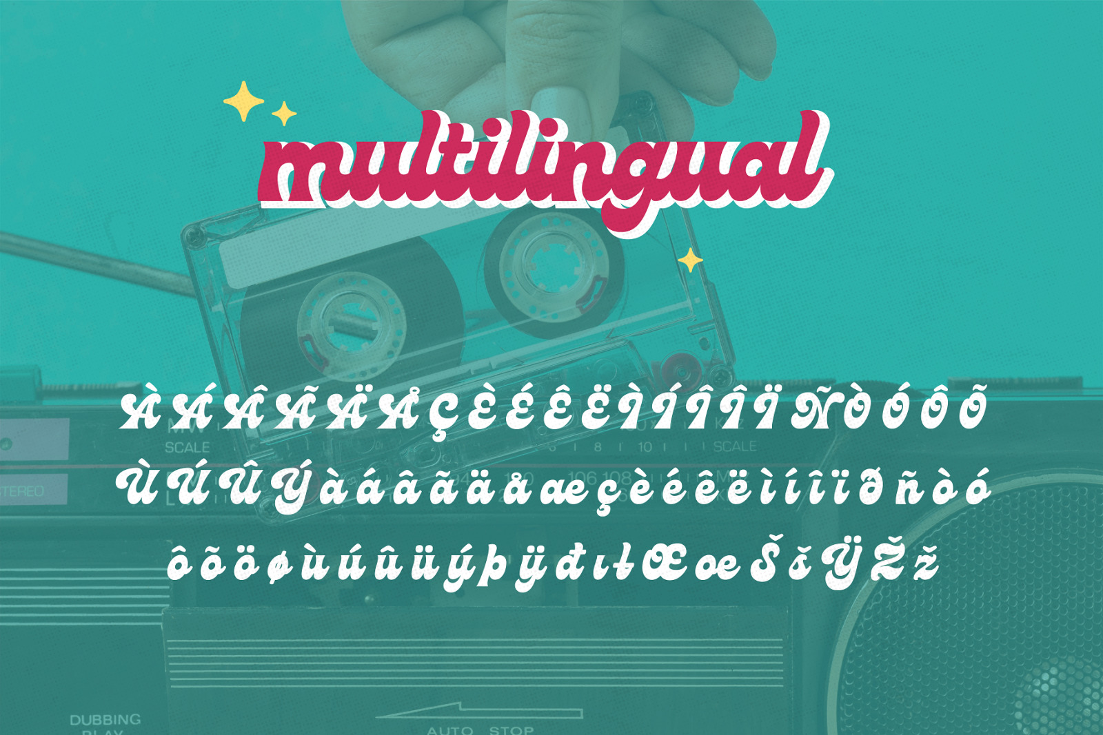 Moonlight - Groovy Disco Typeface Moonlight - Groovy Disco Typeface
