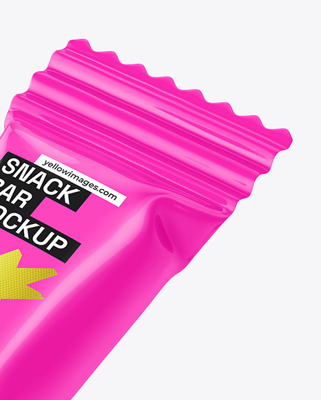 Glossy Snack Bar Mockup