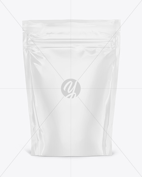 Glossy Stand Up Pouch Mockup