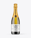 Antique Green Glass Champagne Bottle Mockup Antique Green Glass Champagne Bottle Mockup