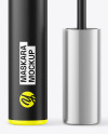 Opened Glossy Mascara Tube Mockup