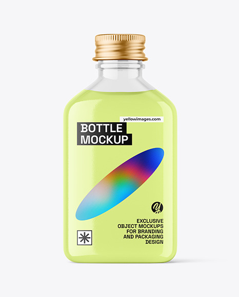 Clear Bottle Mockup