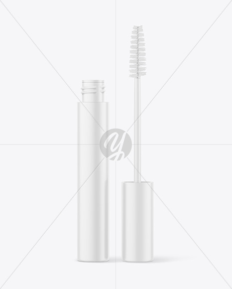 Opened Matte Mascara Tube Mockup - Free Download Images High Quality