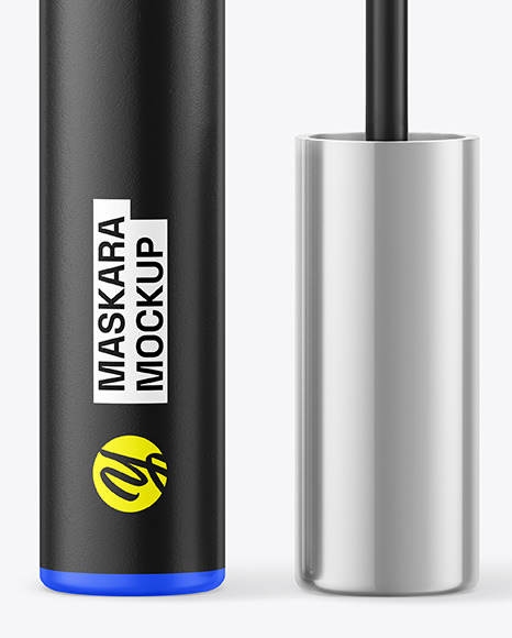 Opened Matte Mascara Tube Mockup