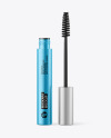 Opened Matte Metallic Mascara Tube Mockup