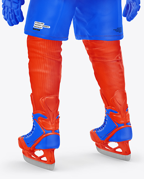 Hockey Uniform Kit Mockup – Half Side View