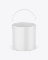 Wooden Bucket Mockup