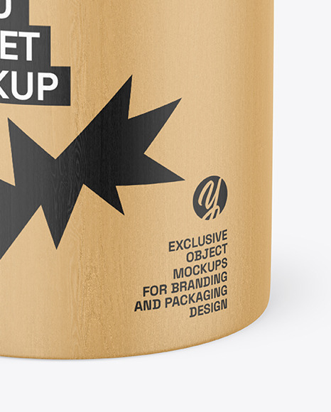 Wooden Bucket Mockup