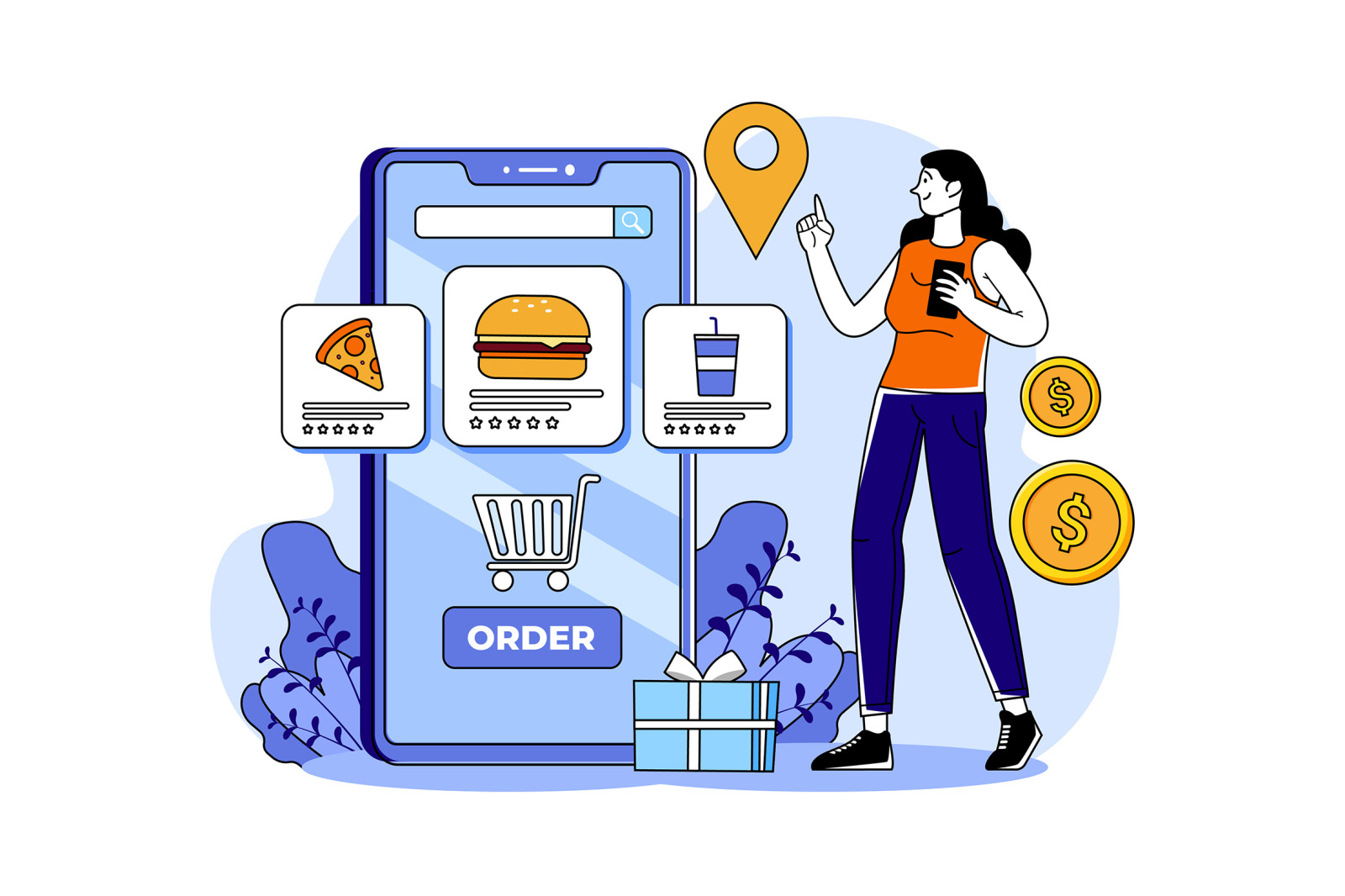 M686_Online Shopping Illustration Pack_Part 01 M686_Online Shopping Illustration Pack_Part 01