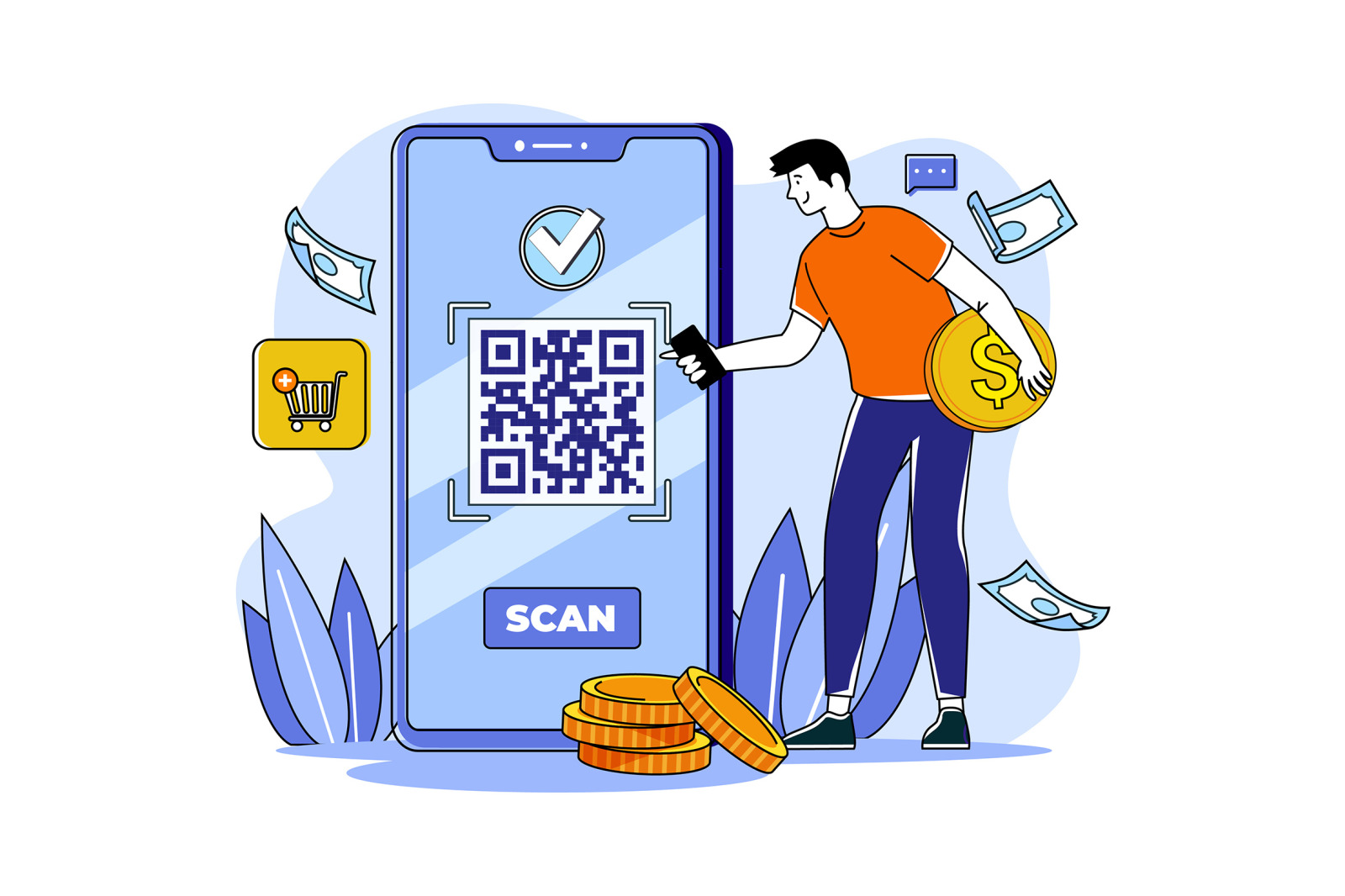 M686_Online Shopping Illustration Pack_Part 01 M686_Online Shopping Illustration Pack_Part 01