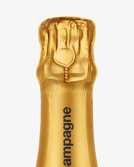 Clear Glass White Champagne Bottle Mockup Clear Glass White Champagne Bottle Mockup