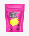 Matte Stand Up Pouch Mockup