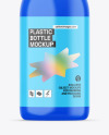 Glossy Plastic Bottle w/ Pump Mockup