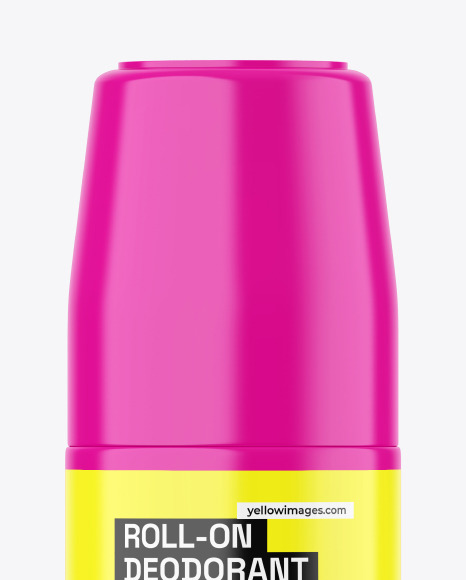 Glossy Roll-On Deodorant Mockup