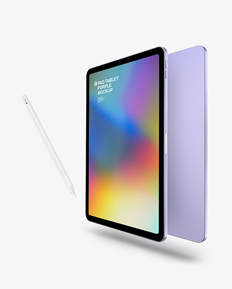Two iPad Air 5 Purple
