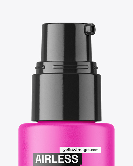 Matte Airless Pump Bottle Mockup Matte Airless Pump Bottle Mockup