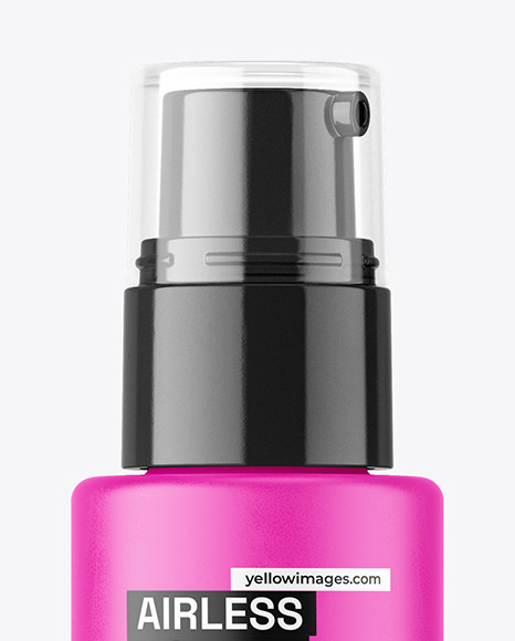 Matte Airless Pump Bottle Mockup Matte Airless Pump Bottle Mockup