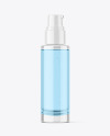Clear Airless Pump Bottle Mockup