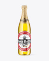 Clear Glass Beer Bottle Mockup