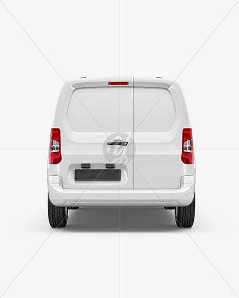 Panel Van Mockup - Back View