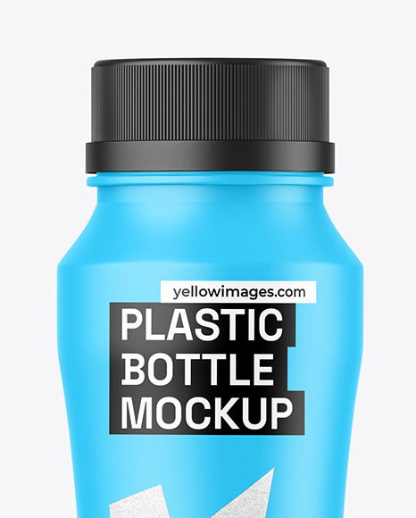 Matte Plastic Bottle Mockup