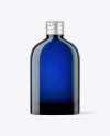 Blue Glass Bottle Mockup