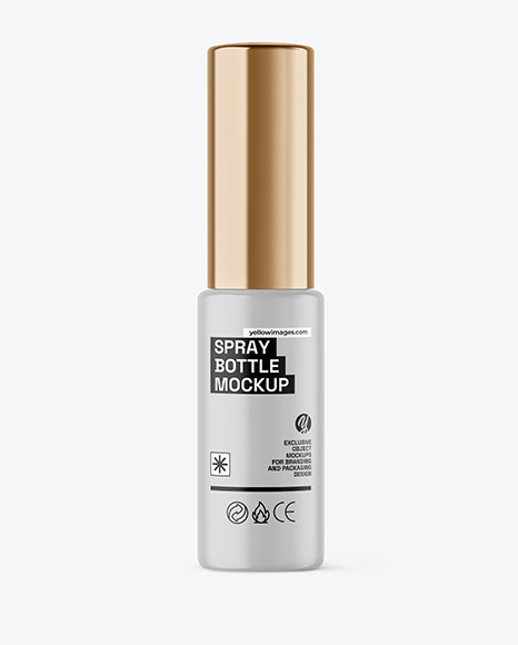 Matte Spray Bottle Mockup