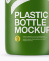 Matte Plastic Dairy Bottle Mockup