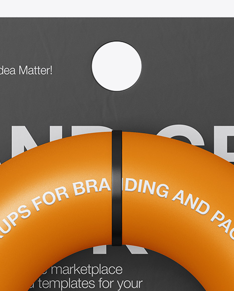 Matte Rubber Hand Grip Mockup - Front View