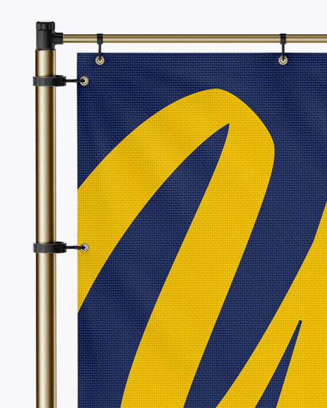 Vertical Sail Flag Mockup