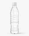 Clear PET Water Bottle Mockup
