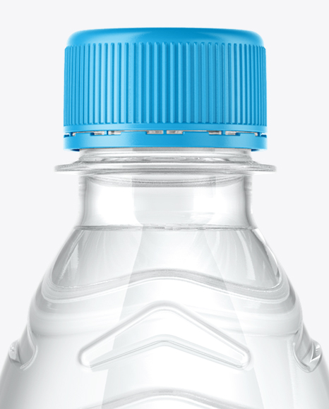 Clear PET Water Bottle Mockup