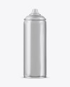 Metallic Spray Can Without Cap Mockup - Front View